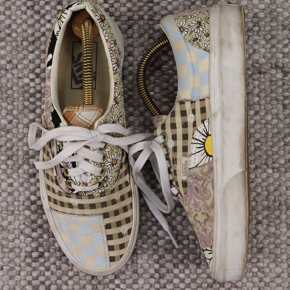 Vans Era Patchwork Sneakers Womens 8 Mens 6.5 Multicolor Good Floral Paisley